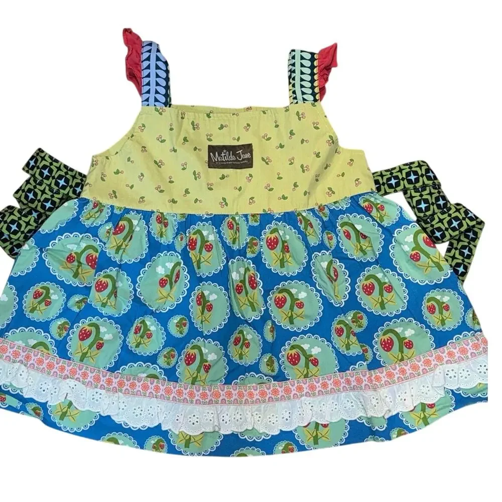 Matilda Jane Girls Size 8 Dresses Tops Shorts Tights 7 Piece Clothing Bundle